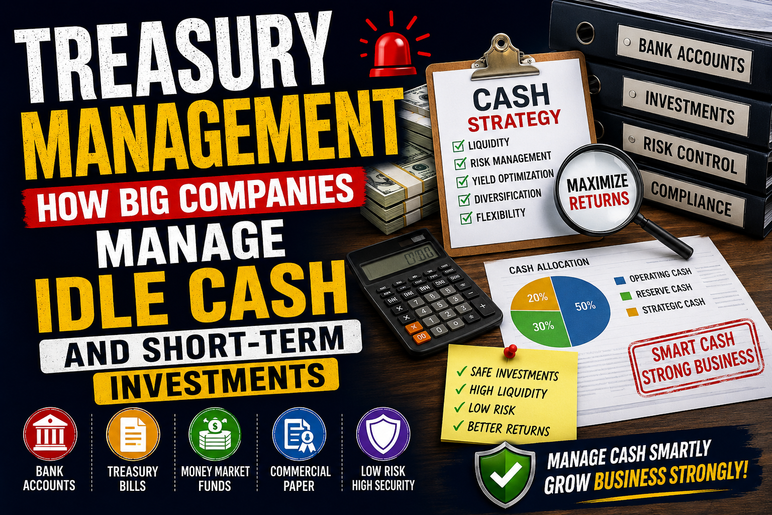Treasury Management: How Big Companies Manage Their Idle Cash And Short-Term Investments
